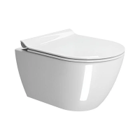 Унитаз GSI Pura 881611 подвесной, смыв торнадо Swirlflush 2.0, без крышки, цвет белый глянцевый