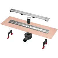 Душевой трап (лоток) Tece TECEspring linus plate S600900 90 см, с решеткой, под плитку