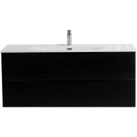 Тумба под раковину BelBagno Marino Nero Lucido MARINO-CER-N-1200-2C-SO-NL-P 119,6 см, подвесная, черный глянец
