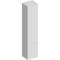 Пенал Kerama Marazzi Cubo CUB.165Lh\WHT.M подвесной L, белый матовый