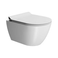 Унитаз GSI Pura 8816FR509 подвесной, смыв торнадо Swirlflush 2.0, без крышки, цвет белый матовый