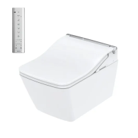 TOTO Washlet SW комплект: унитаз подвесной CW522EB, сиденье TCF804C2CS#W, модуль WH173BAT, клавиша MB175M#SS