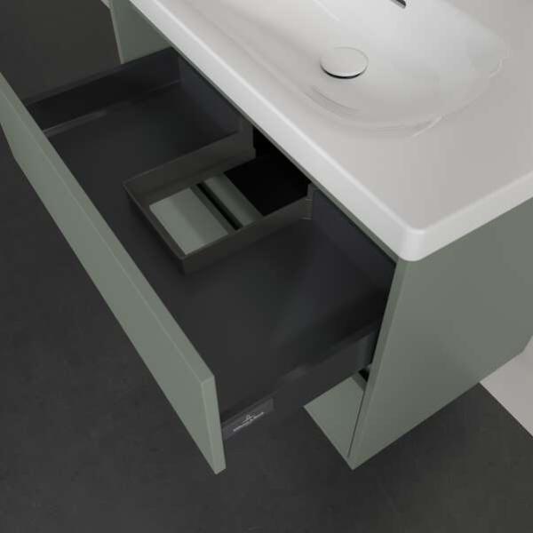 тумба под раковину 770 мм villeroy & boch skyla c79600af цвет soft green