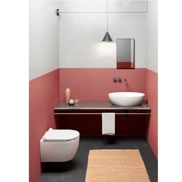 унитаз подвесной gsi pura 8802fr209 безободковый, размер 36x46 см, без сиденья, цвет белый матовый