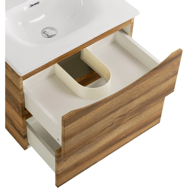 тумба под раковину belbagno marino rovere rustico marino-cer-mini-500-2c-so-rr-p 49,6 см, подвесная, дуб rustico